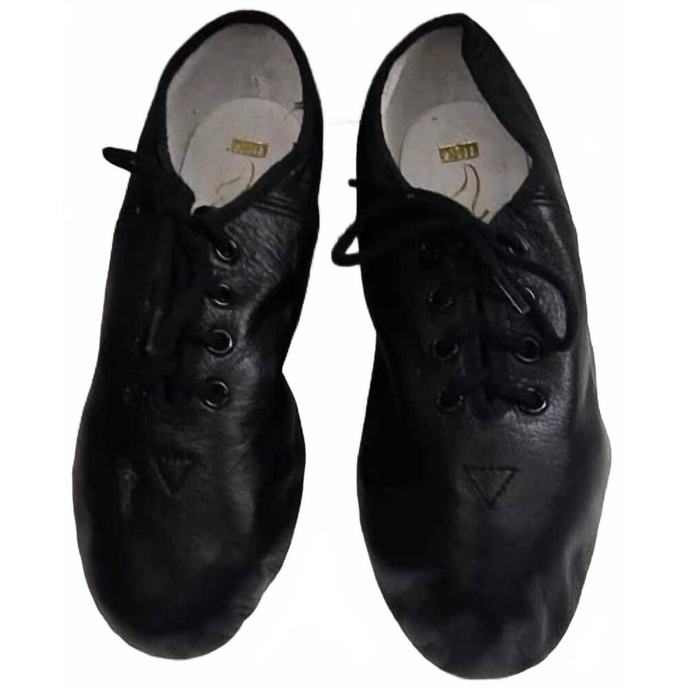 NEW BLOCH kids adeline jr split sole jazz oxford shoes in black